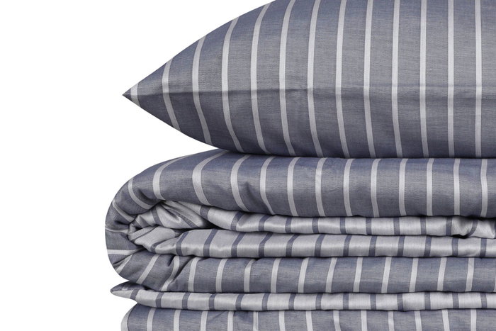 L'essentiel linge de maison Juego de funda de edredón doble Bamboo - Azul